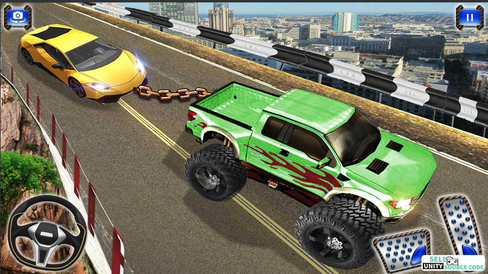 Drag Chained Cars 2018 - Crazy Driving Stunts 3d