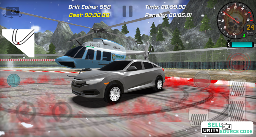Realistic Car Racing Drift Game Civic