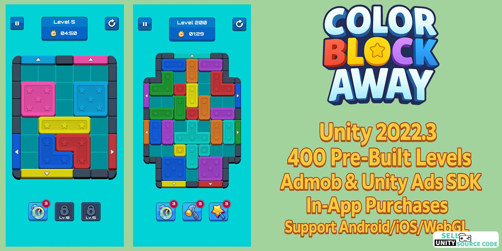 Color Block Away - Unity Source Code