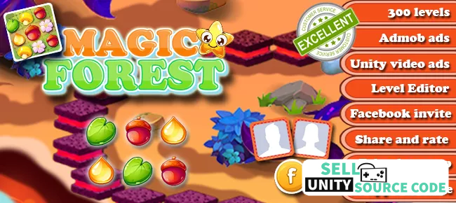Magic Forest-Match 3 Puzzle – Unity 2020.3.3f1- 64 bit enabled