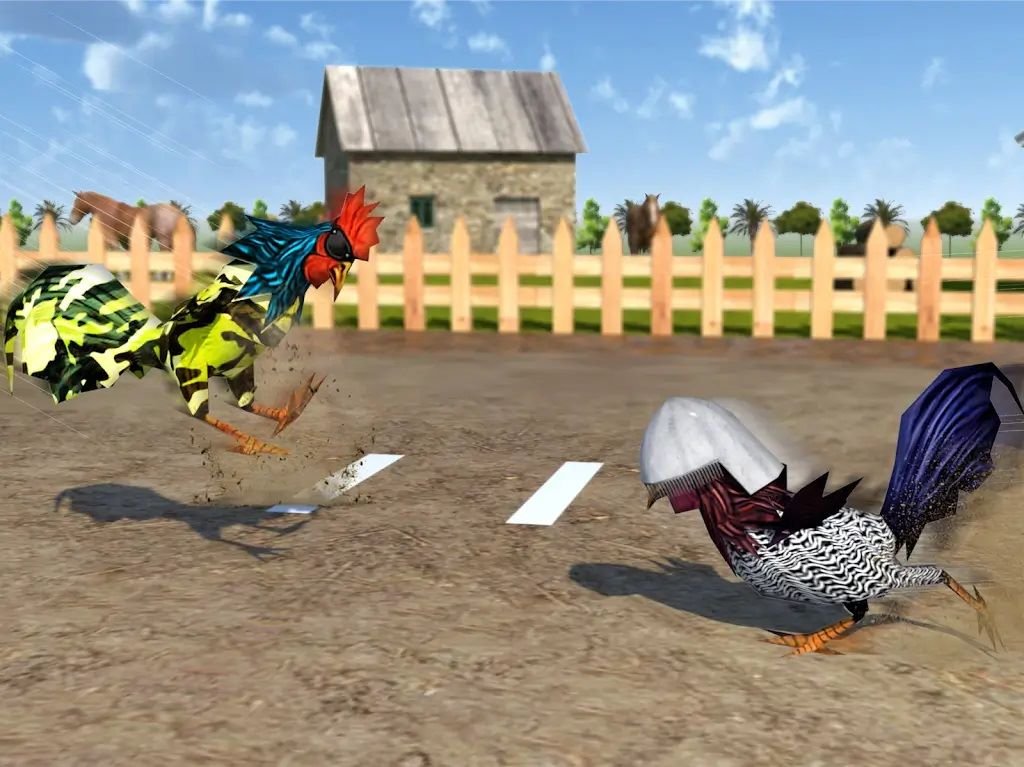 Angry Rooster Fighting Hero: Farm Chicken Battle