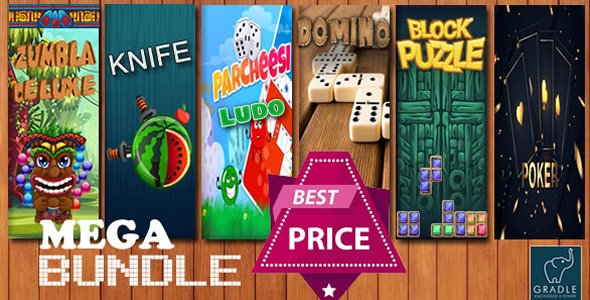 Bundle 7 GAMES - Gradle (Admob + GDPR + Android Studio)