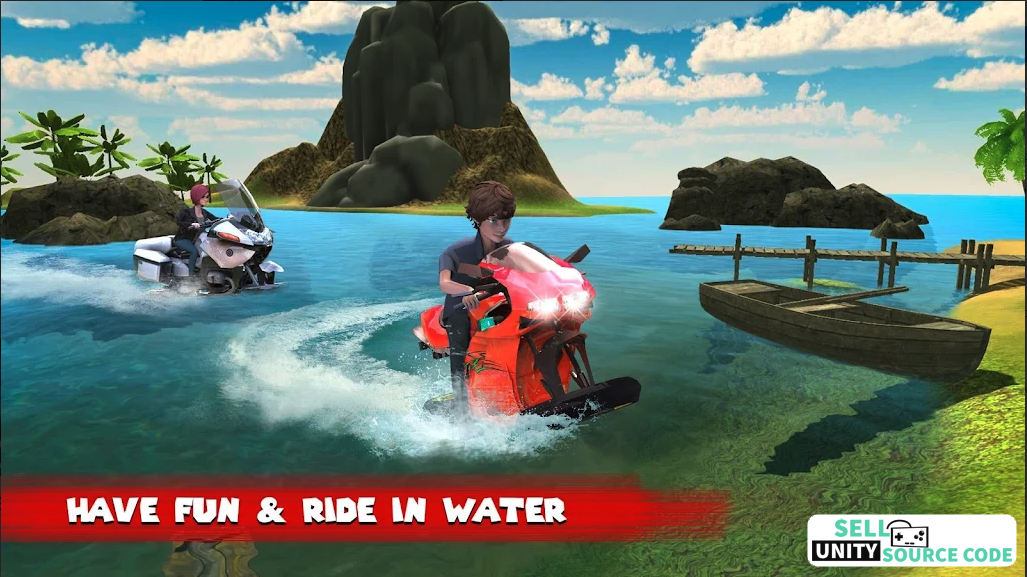 Water Surfer Bike Stunt Rider