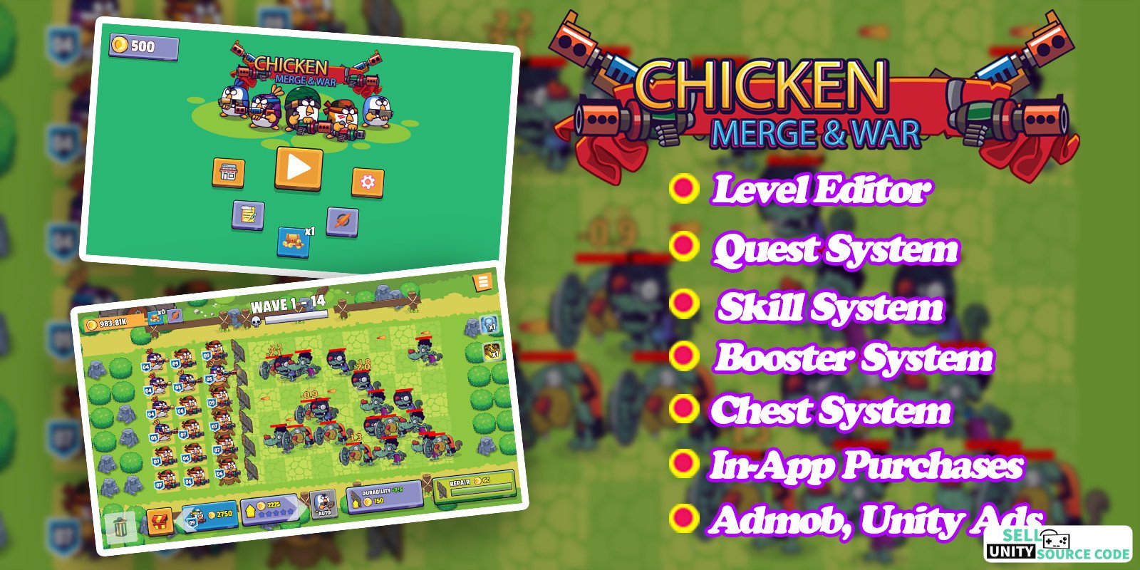 Chicken Merge - Unity Complete Game Template