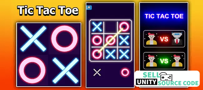 Tic Tac Toe Glow Game Unity Source Code NextLevel Games