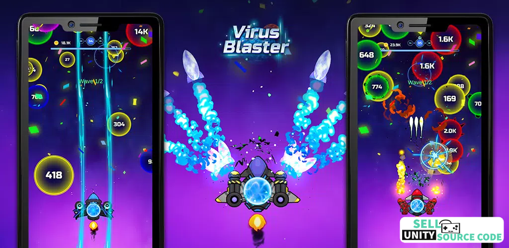 Virus Blaster Shooting Game - Unity Source Code