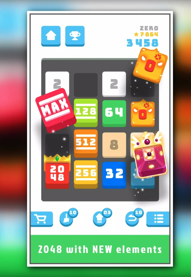 2048 Daily Unity Source Code – Daily Challenge Number Puzzle Game with Unique Modes screenshot 2
