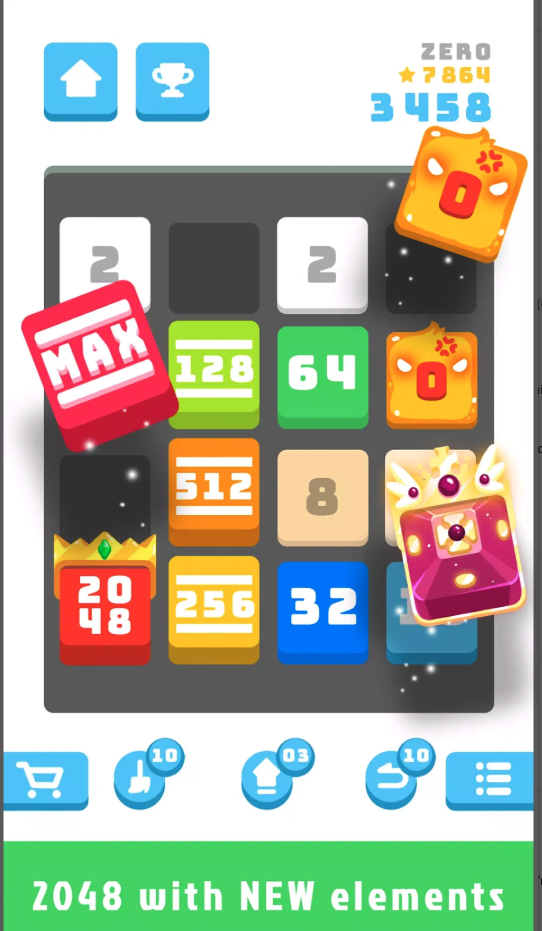 2048 Daily Unity Source Code – Daily Challenge Number Puzzle Game with Unique Modes screenshot 4