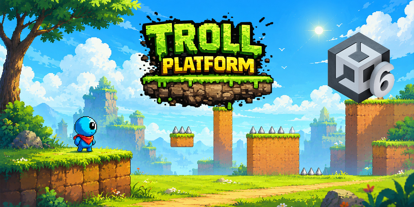 2D Troll Platformer Game Template for Unity – Complete Source Code for Android, iOS &amp;amp; WebGL screenshot 5