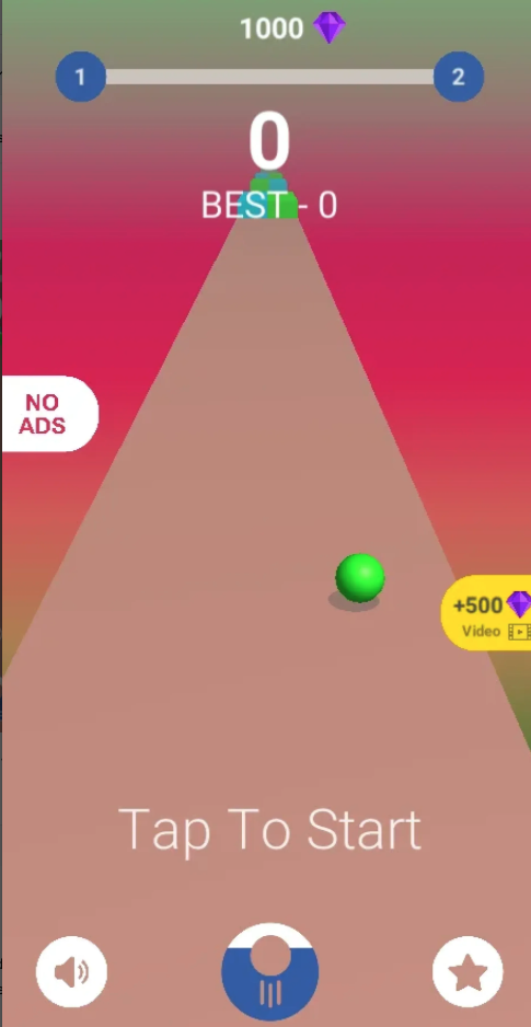 3D Color Ball Adventure Unity Source Code – Endless Speed Ball Game Template for Android &amp; iOS screenshot 3