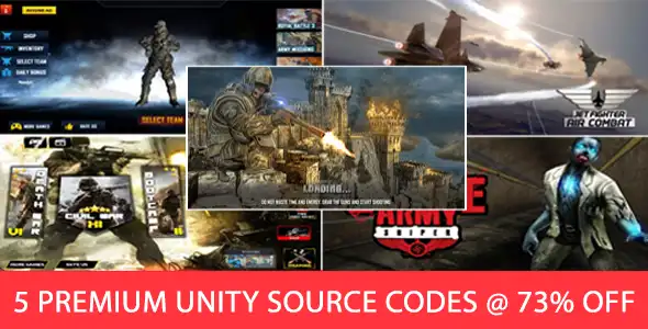 5 Complete Unity Templates Bundle – 2025 Complete Unity Projects – SellUnitySourceCode.com screenshot 5