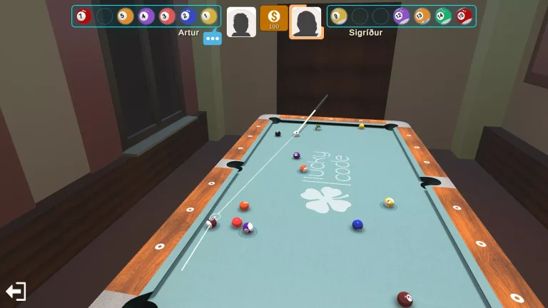 8 Ball Pool ( Billiard ) Multiplayer Completed Game screenshot 2