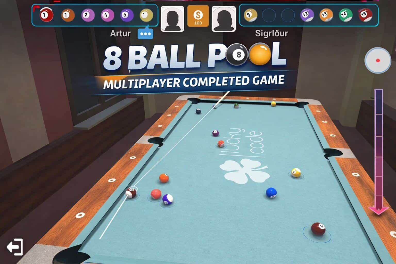 8 Ball Pool ( Billiard ) Multiplayer Completed Game screenshot 6