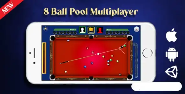 8 Ball Pool Master – Online Multiplayer Unity Source Code – 2025 Complete Unity Projects – SellUnitySourceCode.com screenshot 3