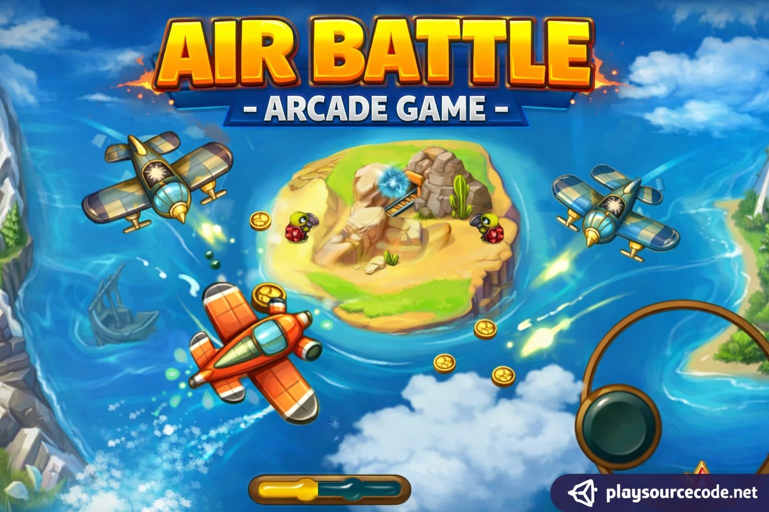 Air Battle – Arcade Game Unity Game Code source code