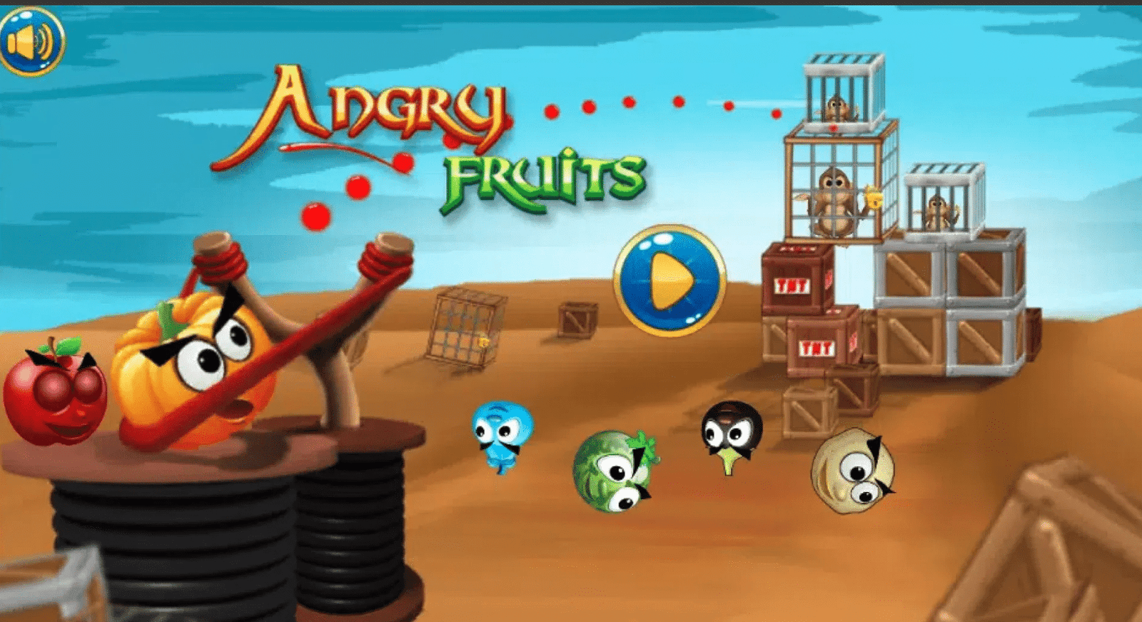 Angry Fruits – Slingshot Adventure Game screenshot 2