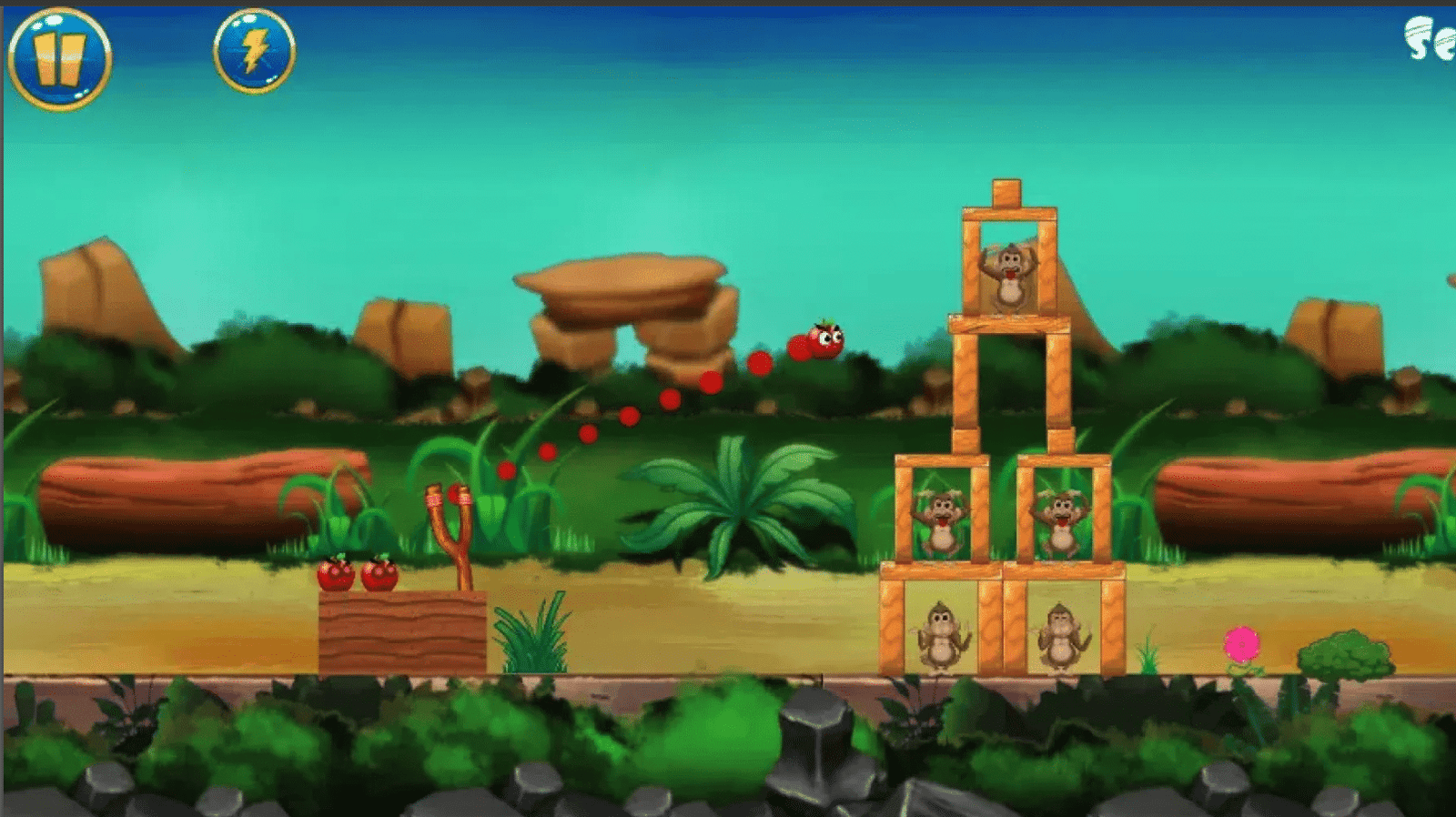 Angry Fruits – Slingshot Adventure Game screenshot 3