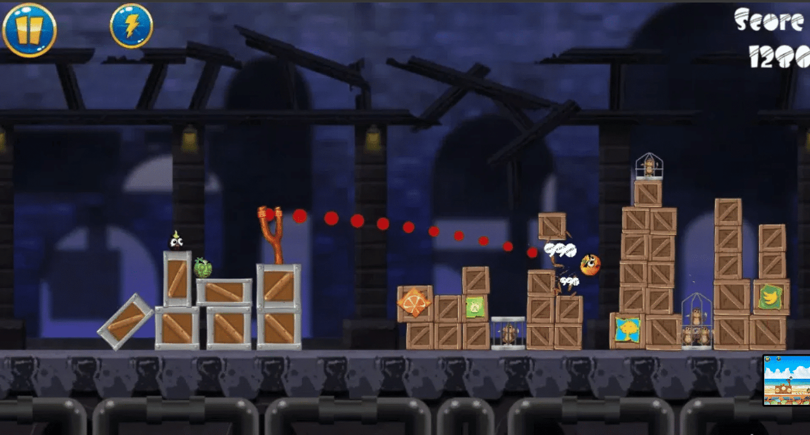 Angry Fruits – Slingshot Adventure Game screenshot 5