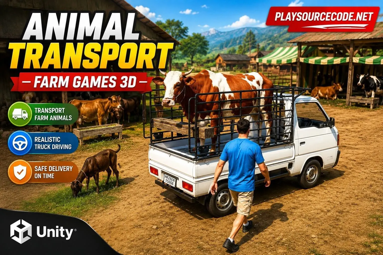 Animal Transport Farm Games 3d Unity Source Code source code