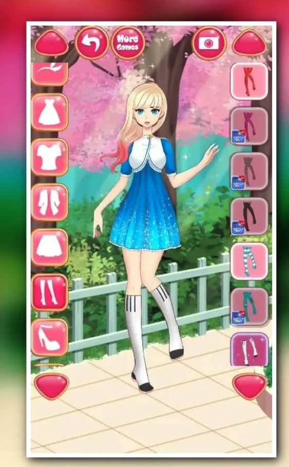 Anime Girls Fashion - Makeup &amp; Dress Up Game screenshot 3