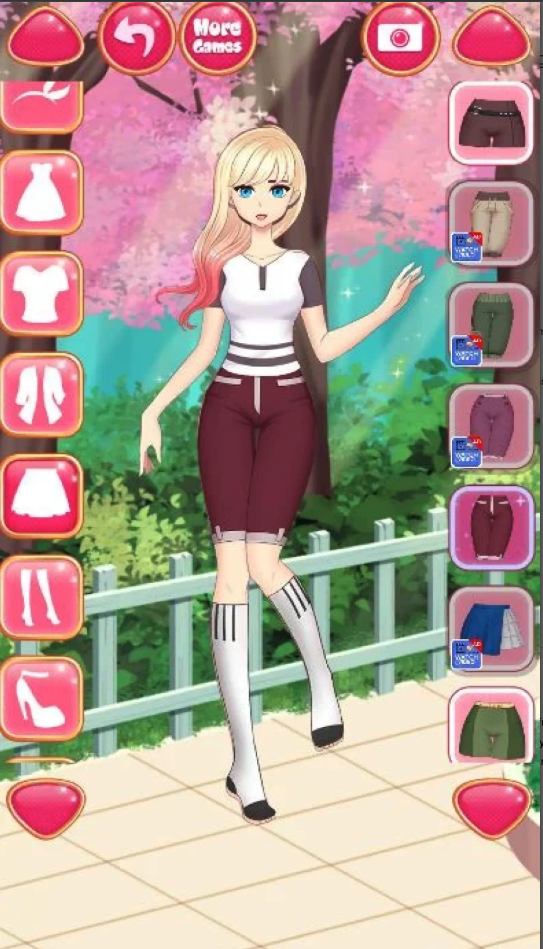Anime Girls Fashion - Makeup &amp; Dress Up Game screenshot 4