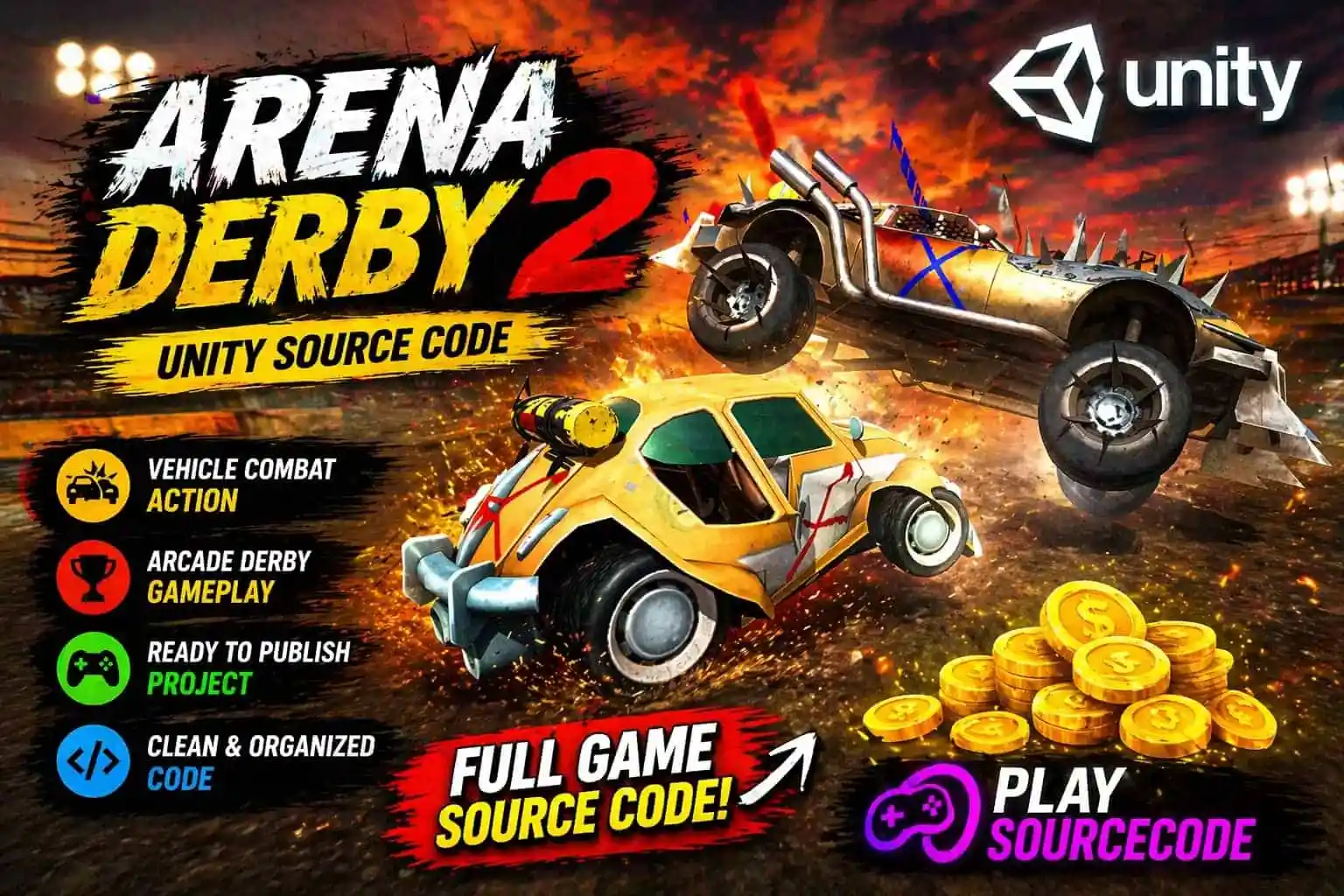 Arena Derby 2 Unity Game source code