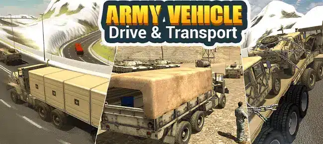 Army Vehicle Drive & Transport 3D – Unity Game – SellUnitySourceCode.com source code