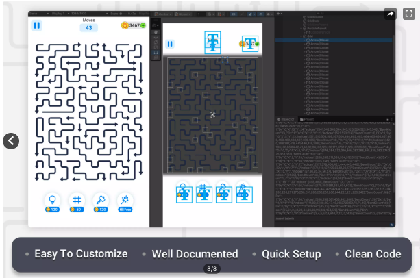 Arrow Puzzle Unity Source Code – Complete Arrow Logic Puzzle Game | SellUnitySourceCode.com screenshot 8