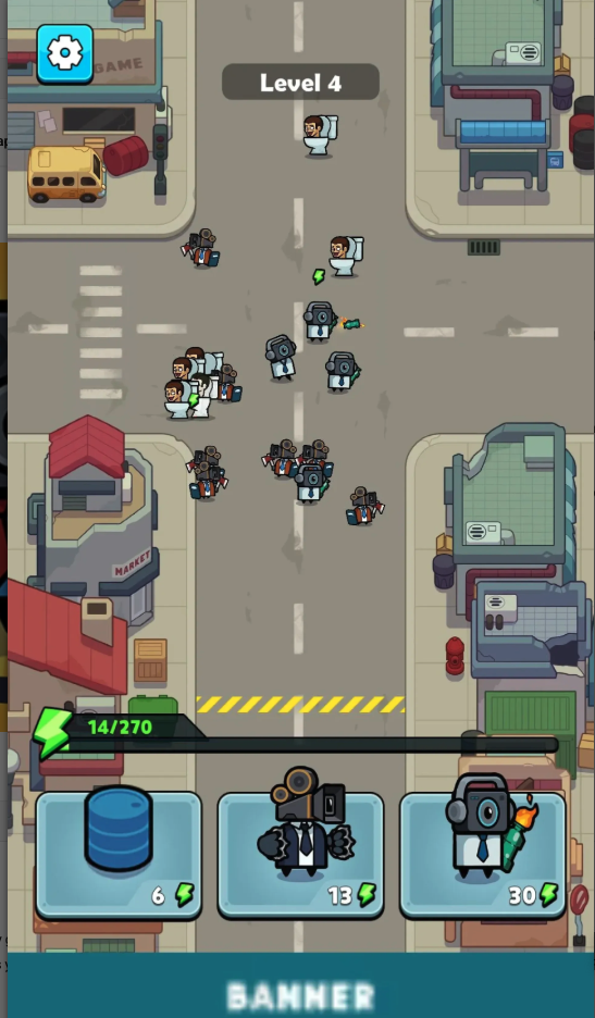BattleStreet Unity Source Code – Street Defense Strategy Game Template screenshot 4