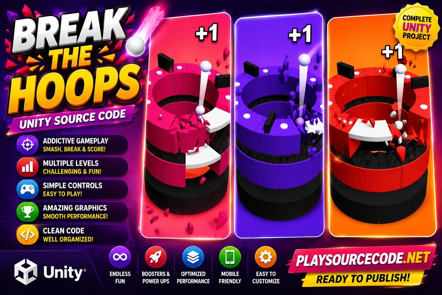 BeakeTheHoops Unity Game screenshot 2