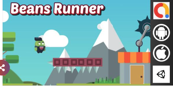 Beans Runner Unity Platform Project With Admob for Android and iOS screenshot 8