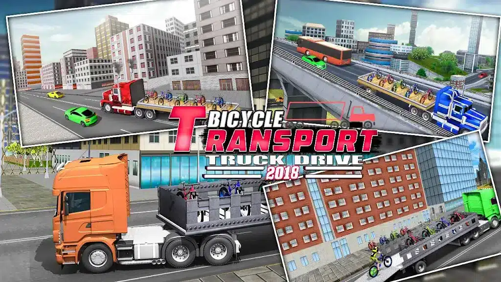 Best Bicycle Transport Truck Drive 2018 SellUnitySourceCode.com screenshot 2