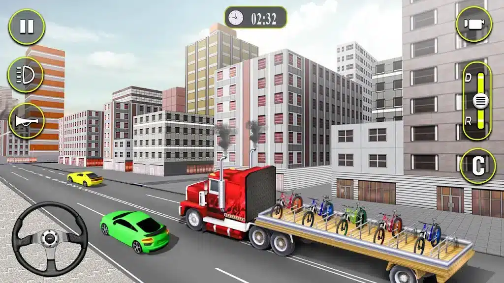 Best Bicycle Transport Truck Drive 2018 SellUnitySourceCode.com screenshot 4