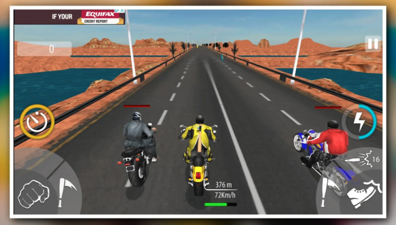 Bike Attack Race : Highway Tricky Stunt Rider screenshot 3