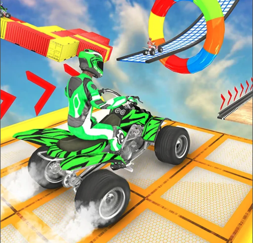 Bike Stunt Racing Game Mega Tricky Moto Tracks screenshot 2