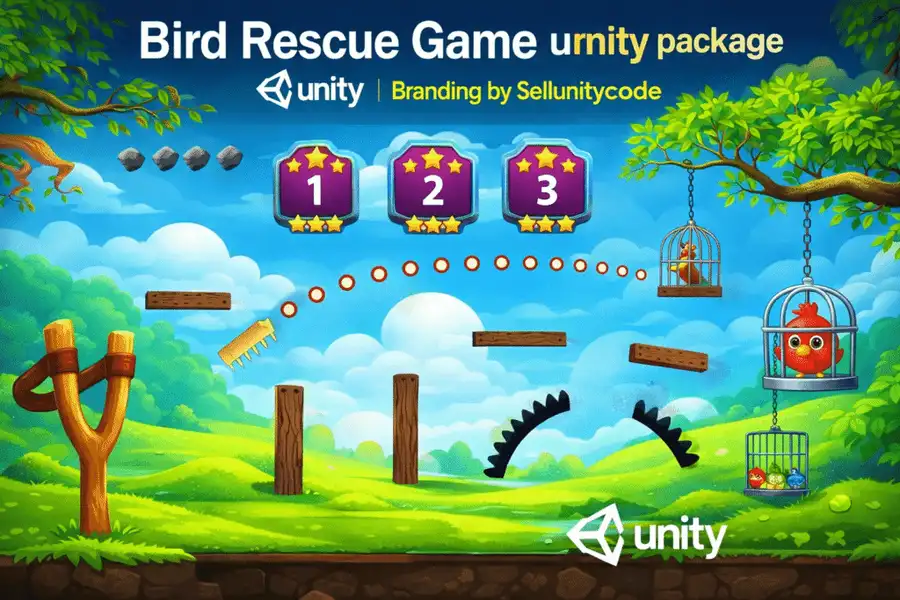 Bird Rescue Game unity package source code