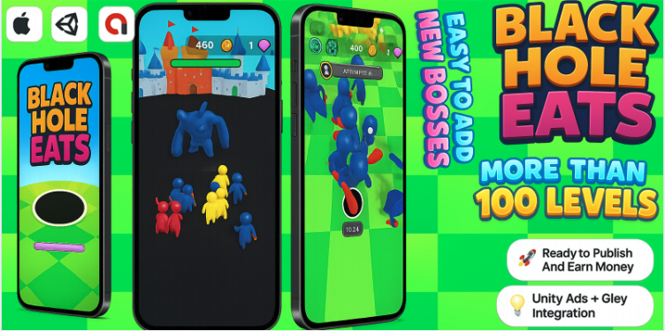 Black Hole Eats 3D - Hyper Casual Mobile Game screenshot 9