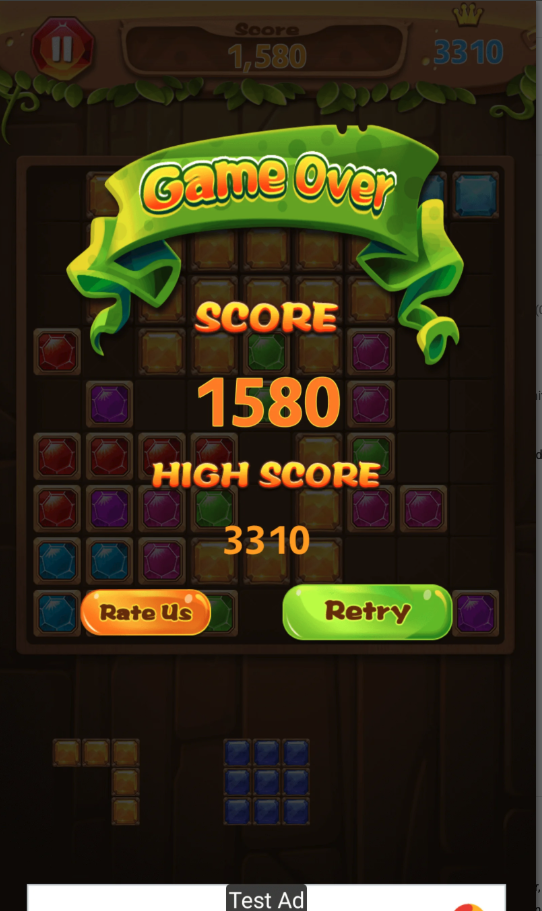 Block Puzzle Jewel Unity Source Code – Classic Block Puzzle Game Template screenshot 3