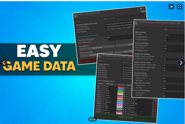 Block Shooter Unity Source Code – Color Match Conveyor Puzzle Game | SellUnitySourceCode.com screenshot 11