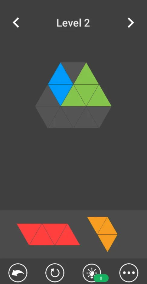 Block Triangle Challenge Unity Source Code – Triangle Puzzle Game Template for Android &amp; iOS screenshot 4