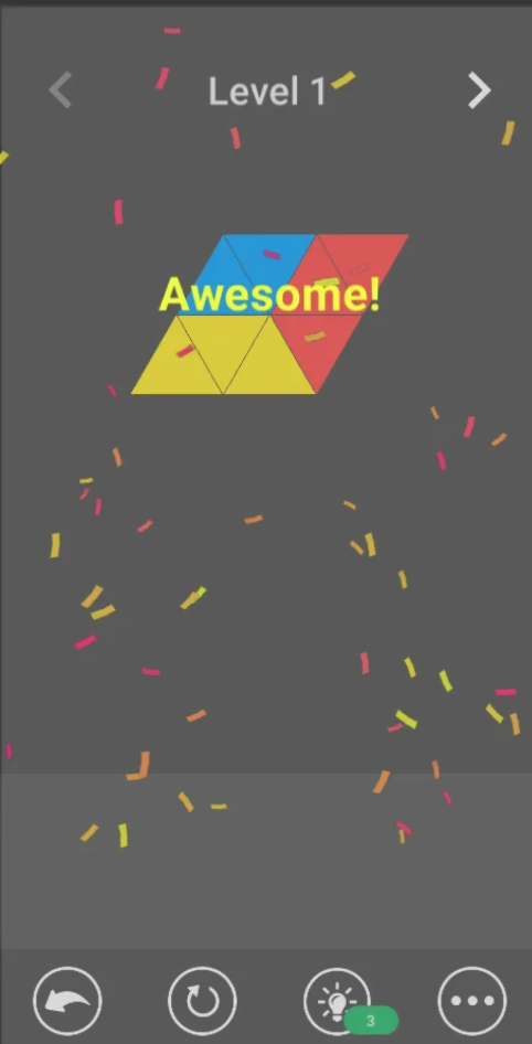 Block Triangle Challenge Unity Source Code – Triangle Puzzle Game Template for Android &amp; iOS screenshot 5