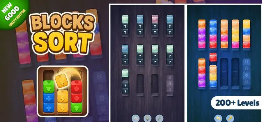 Blocks Sort | Unity Puzzle Template + Level Creator source code