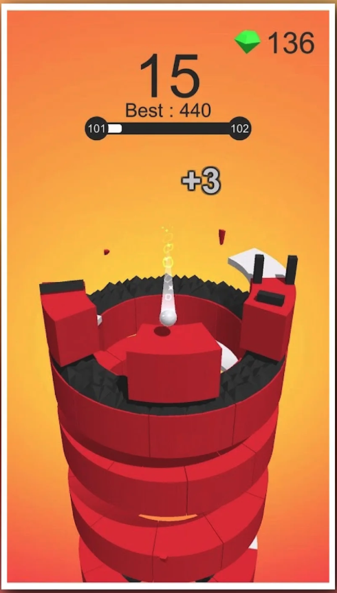 Break the Hoops 2 Unity Game Source Code – Hoop Smash Arcade Game screenshot 3