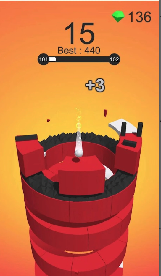 Break the Hoops 2 Unity Game Source Code – Hoop Smash Arcade Game screenshot 4