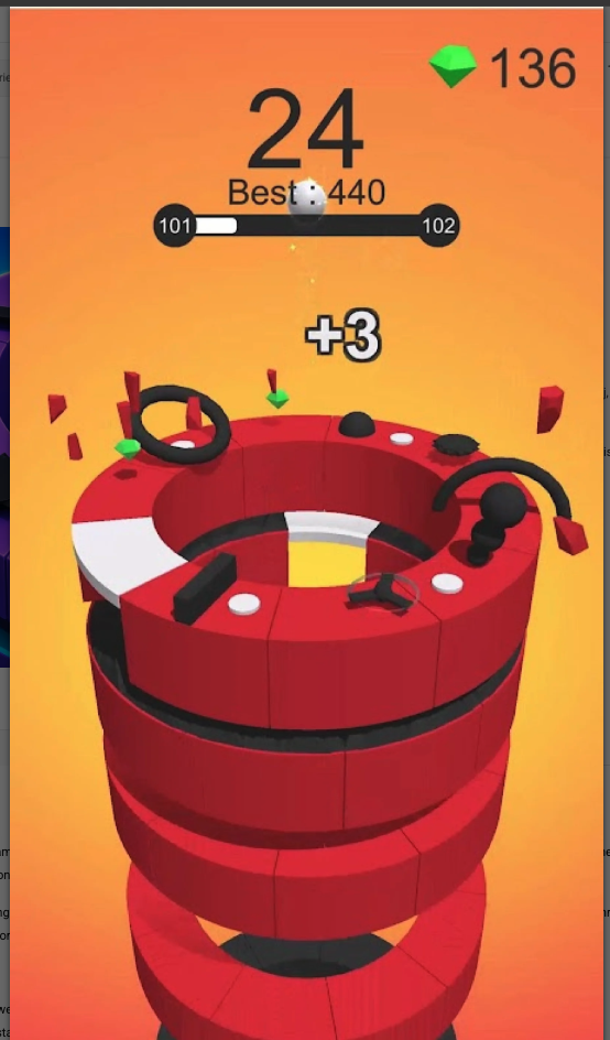 Break the Hoops 2 Unity Game Source Code – Hoop Smash Arcade Game screenshot 7