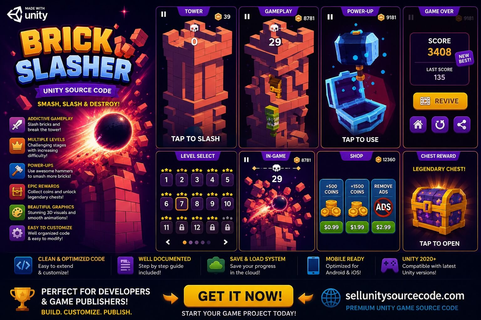 Brick Slasher Unity Source Code
