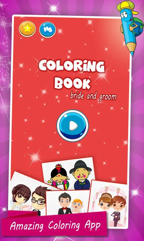 Bride And Groom Wedding Coloring Pages Game Sellunitysourcecode screenshot 4