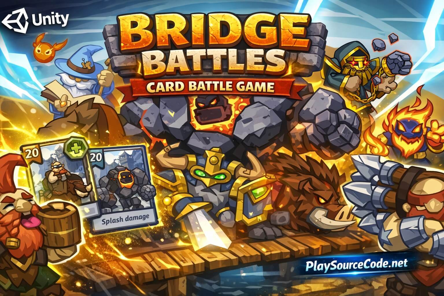 Bridge Battles – Card Battle Game Unity Source Code