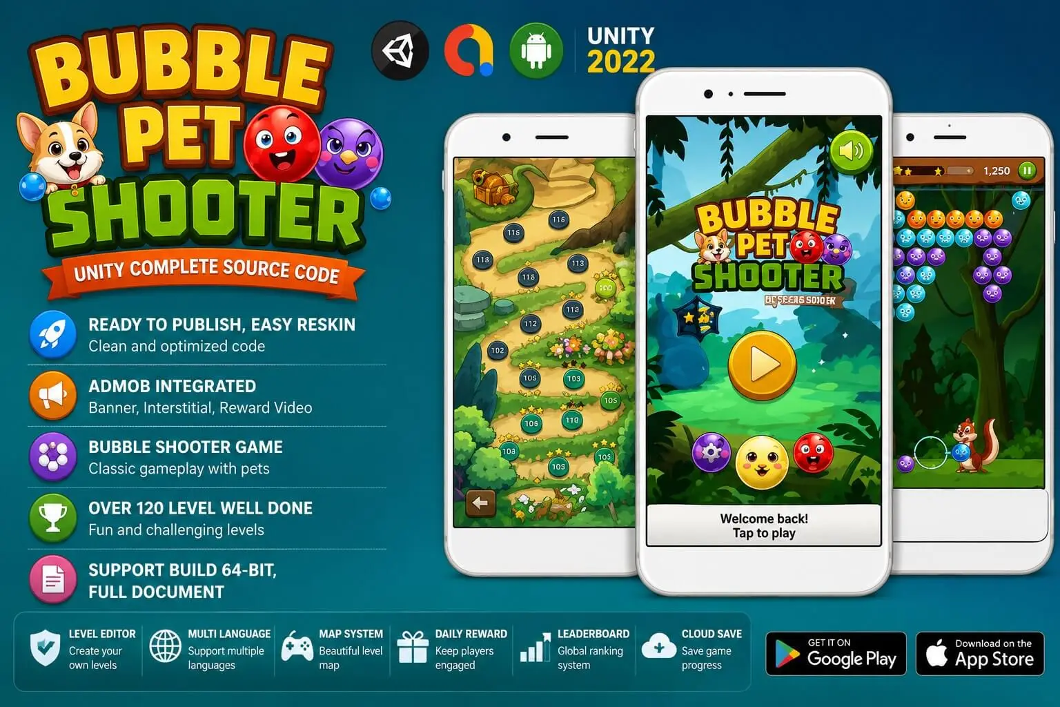 Bubble Shooter Pet – Unity Complete Project screenshot 2