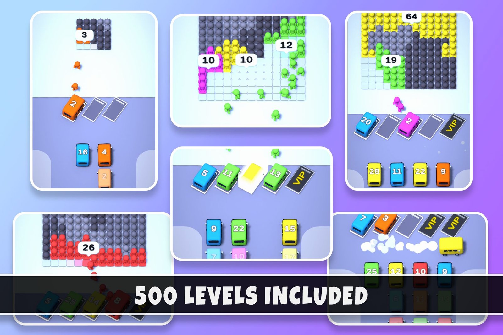 Bus Out Crowd Jam - Unity 3D Puzzle Template screenshot 5